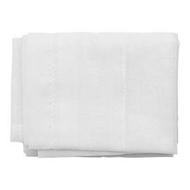 Tiardey 2PCS Semi-Transparent Kitchen Curtains Bistro Net Curtains for Small Windows Kitchen Living Room Country House(White W 76 X H 60)