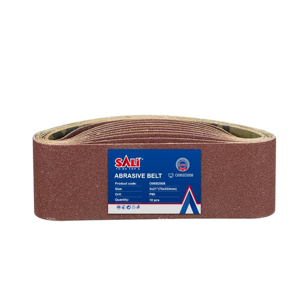 SALI 10 PCS Sanding Belts 3 x 21 Inch,Belt Sander
