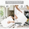 Rnivvi Silicone Coffee Mat, 16" x 24" Waterproof Raised Edge