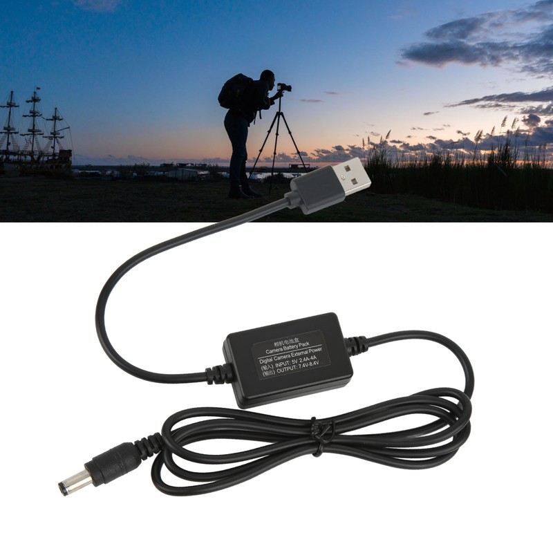1.2m USB 5V to DC 8V Voltage Booster Cable Step