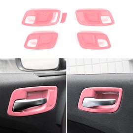 RAZPOY Inner Door Handle Bowl Trim Cover Compatible with Dodge Charger 2011-2023 & Chrysler 300 (Pink)