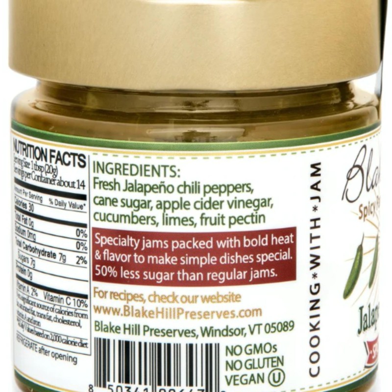 Blake Hill Preserves Jalapeo & Lime Spicy Chili Jam -