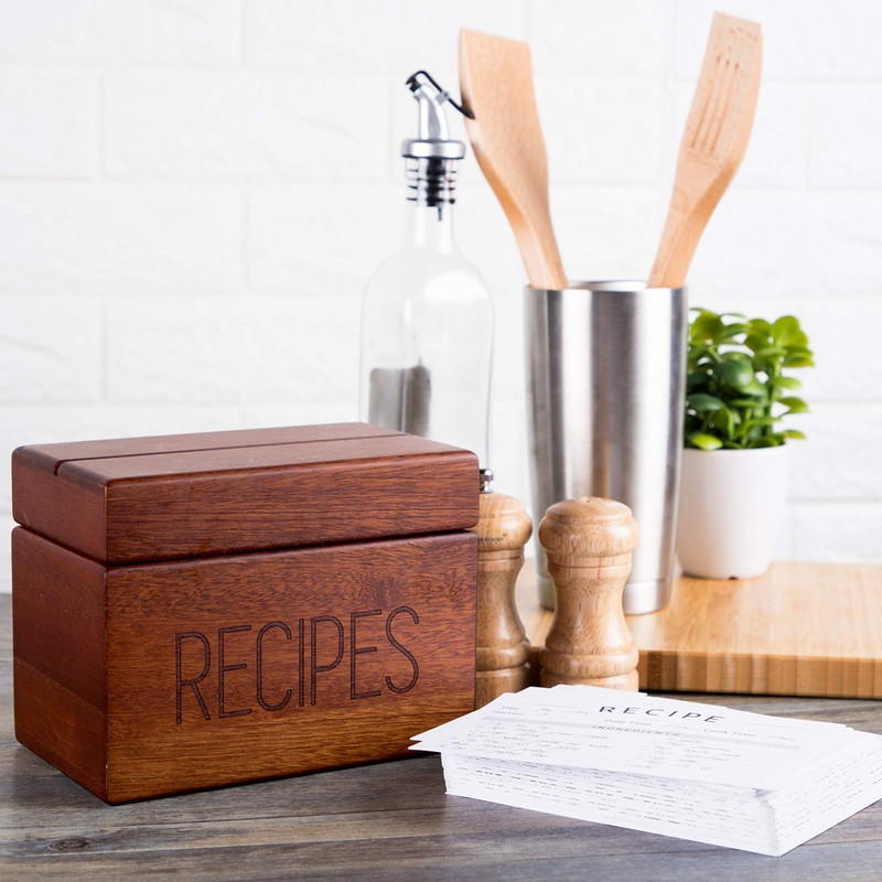 Modern Recipe Cards (Set of 60) - 4x6” Double Sided