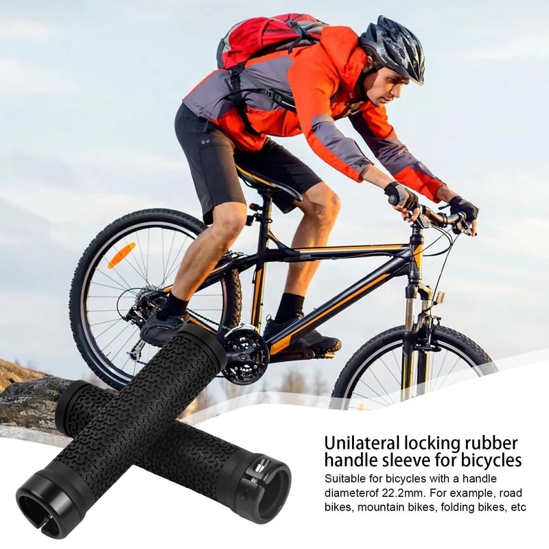 1 Pair Bicycle Handlebar Grips Non-Slip Bicycle Grips, Ergonomic Structure