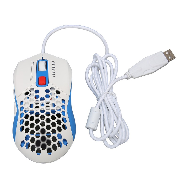 Wired Mouse Ergonomic RGB Backlit Adjustable DPI Programmable Keys 4.9ft
