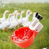 Chicken Waterer Cups, 24 Pack Poultry Water Feeder with Drill,
