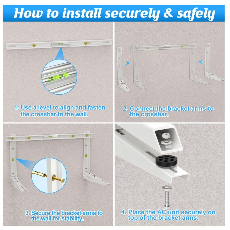 Outdoor Wall Mounting Bracket for Ductless Mini Split Air Conditioner