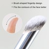 Erinde Angled Concealer Makeup Brush Under Eye, Slanted Oval Top