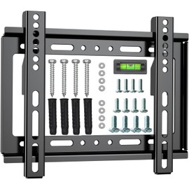 TV Wall Mount Bracket for 14-42 Inch Flat Screen TVs & Monitors, Universal TV Monitor Mount,Low Profile TV Mount Bracket VESA Up to 200x200mm, Super Slim -Position Wall Mount tv Bracket