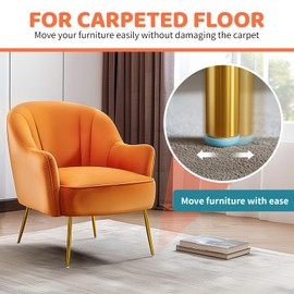 Furniture Sliders, 12Pcs Furniture Sliders for Heavy Items, 2inch Washing Machine Sliders Furniture Moving Pads, Easy Sliders Furniture Gliders for Carpet, Hard Wood Floors, Sofa (Black, 2")