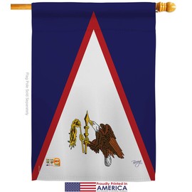 Nationality American Samoa Garden House Flags Kit Regional Nation International World Country Particular Area Small Decorative Gift Yard Banner Made in USA 28 X 40