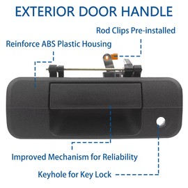FIQAPJ 69090-0C040 Tailgate Handle Liftgate Latch Handle with Keyhole Compatible with 2007-2013 Tundra Replaces# 69090-0C040, 690900C040, 81213