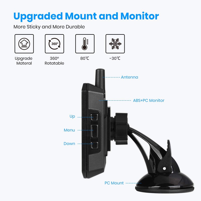 AUTO-VOX W7 Digital Wireless Reversing Camera Kit Stable Signal Reverse
