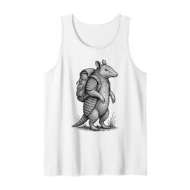 Hiking Armadillo Backpacking Texas Wilderness Deserts Animal Tank Top