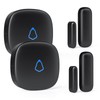 METAK Wireless Door Chime, Door Open Contact Sensor Alarm with