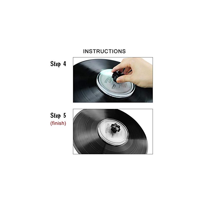 Vinyl Record Label Protector Acrylic Glass Protected