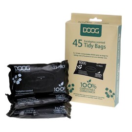 Doog Compostable Dog Poop Bags 3x15 Pack - Eco Friendly Dog Waste Bags For cleaning up after your dog