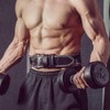 Bodybuilding Padded PU Leather Contoured Weightlifting Belt Waist Protector