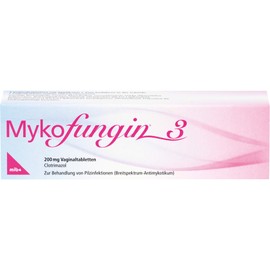 Mykofungin 3 Vaginal Tablets 200 mg
