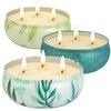 KIYTARBOO Citronella Candles - 3 Pack Large Outdoor Candles