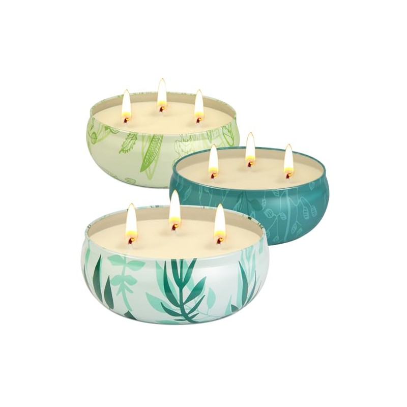 KIYTARBOO Citronella Candles - 3 Pack Large Outdoor Candles