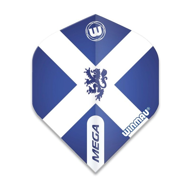 WINMAU Mega Standard Scotland Dart Flights - 1 Set Per