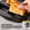 HONGBAKE 2 Pack Mini Loaf Baking Pans 8-Cavity, Nonstick Small