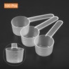 uxcell 100Pcs Plastic Measuring Spoons 20g/40ml Table Spoon Powder Scoops