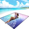 AISPARKY Beach Blanket Waterproof Sandproof, Oversized Large Beach Mat 79"