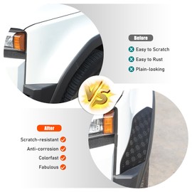 Front/Rear Wheel Mud Flaps Splash Guard Compatible with Toyota Land Cruiser 250 Prado J250 LC250 2024 2025 2026 Accessories, Car Body Wheel Protection Cover Trim, Matte Black (Front Wheel)