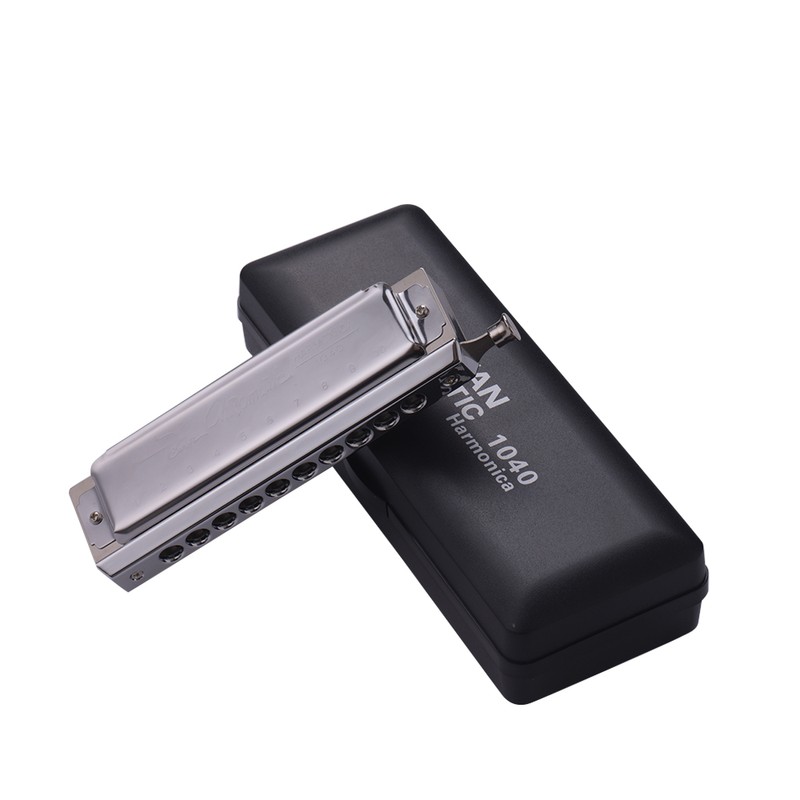 Swan Chromatic Harmonica 10 Holes 40 Tones Key of C