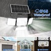Aialun Solar Security Lights Outdoor with Dual Motion Sensor, 8500K