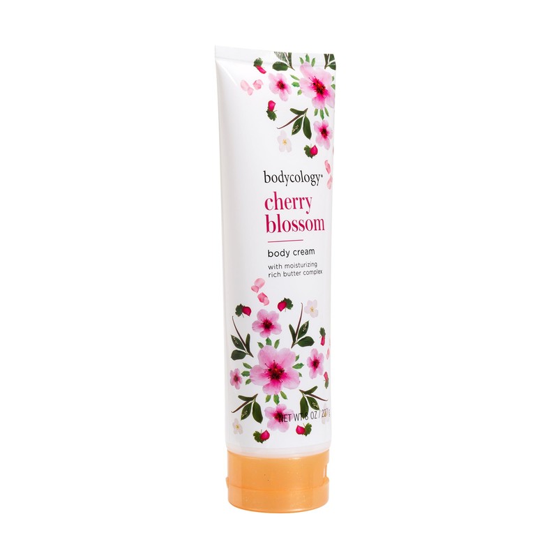 Bodycology Cherry Blossom Moisturizing Body Cream for Women, 8 Ounce