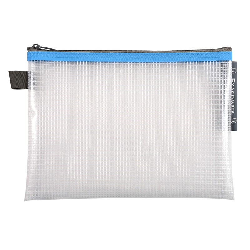 Exacompta 34140E Pack of 10 EVA Sleeves with Zip Made