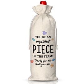 EUFJDKSL Thank You Wine Bag-Employee Appreciation Gifts for Coworkers Boss, Team Appreciation Gifts for Leader Mentor, You're an Important Piece of My Team
