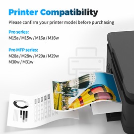 BAIINK BAIINK CF248A 48A Toner Cartridge Compatible Replacement for HP 48A Toner Cartridge Black Compatible for HP Pro M15w M15a M16w M16a MFP M29w M29a M28w M28a M30w M31w M14 M17 M15 M28 (2 Black)