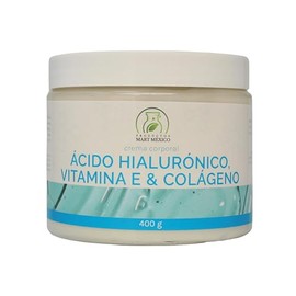 Crema Facial De Ácido Hialurónico, Vitamina E & Colágeno Hidratación Profunda 400 Gramos Productos Mart Mexico