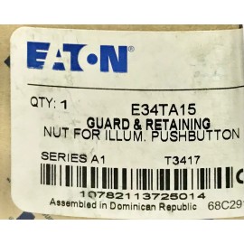 EATON CUTLER HAMMER E34TA15 Illuminated Pushbutton Guard and Retaining Nut