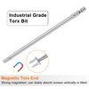 HARFINGTON T30 Torx Bit 1/4" Hex Shank 6" Long S2