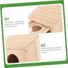 IWOWHERO Bird Feeder for Wild Birds Garden Decor Breeding Box