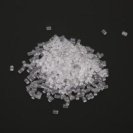 Pendientes de forma de cilindro, 500 piezas de cilindro Pendientes de silicona de silicona de bloqueo de bloqueo de bloqueo pendientes de pendientes Respaldos de Aretes de Silicona Transparente