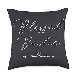 Blessed Birdie Throw Pillow