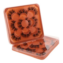 FRCOLOR 2 Pack Curled False Eyelashes Natural Look Lash Clusters Voluminous Lightweight for Asian Eyes