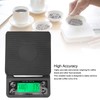 Digital Coffee Scale with Timer Waterproof Silicone Mat High Accuracy