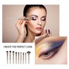 Eupneicu Lidschatten Make-Up Pinsel [9 Stück], Make Up Pinsel Set,