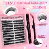 200 Pieces DIY Eyelash Extensions Set, 8-16 mm, Mixed Fluffy