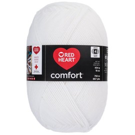 Red Heart E707D.3130 Comfort Yarn, White