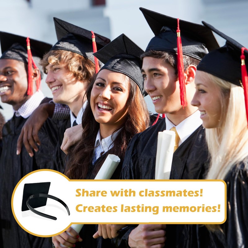LIHELEI Graduation Cap Headband, Pro-Grip Stabilizer Grad Cap Headband Insert