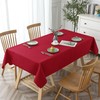BIFENBI 2 Pack Burgundy Tablecloth Rectangular - 60x120 Inch -