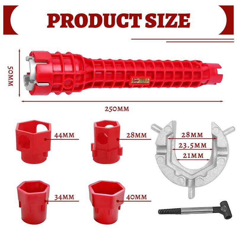 Herbst Tap key, 14 in 1 tap key tool, multifunctional